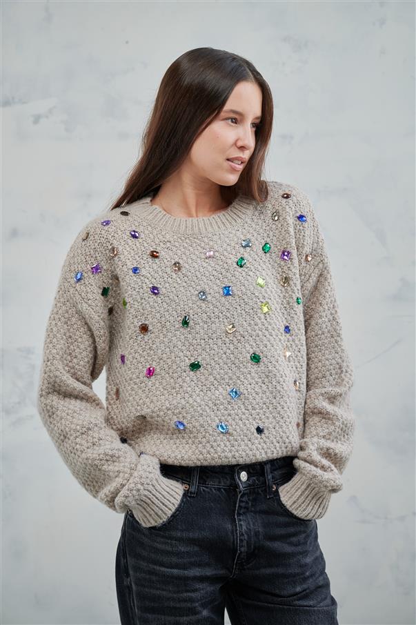 Sweater Wish con Piedras de Colores